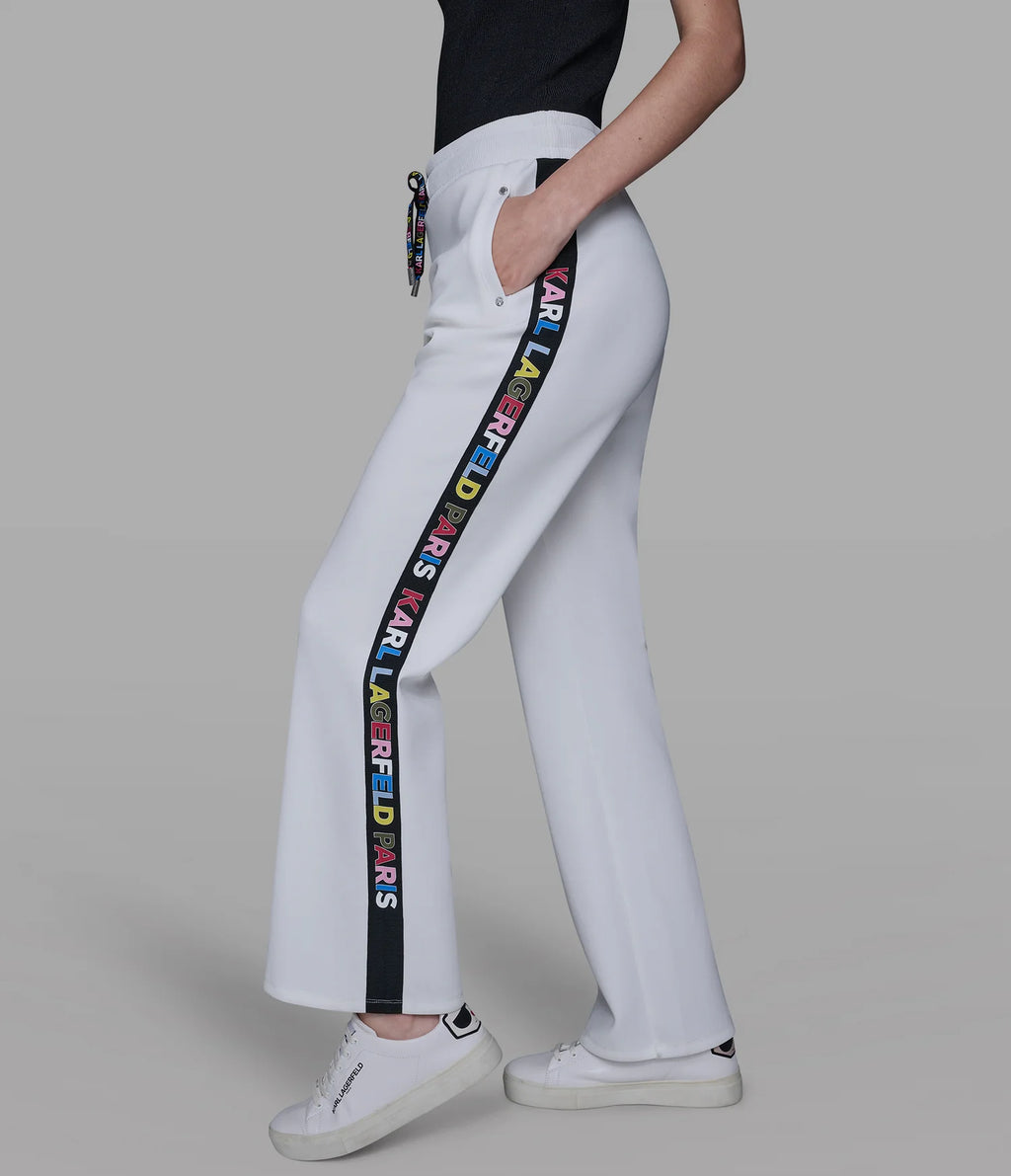 Pantalones de chándal con cinta con logo multicolor