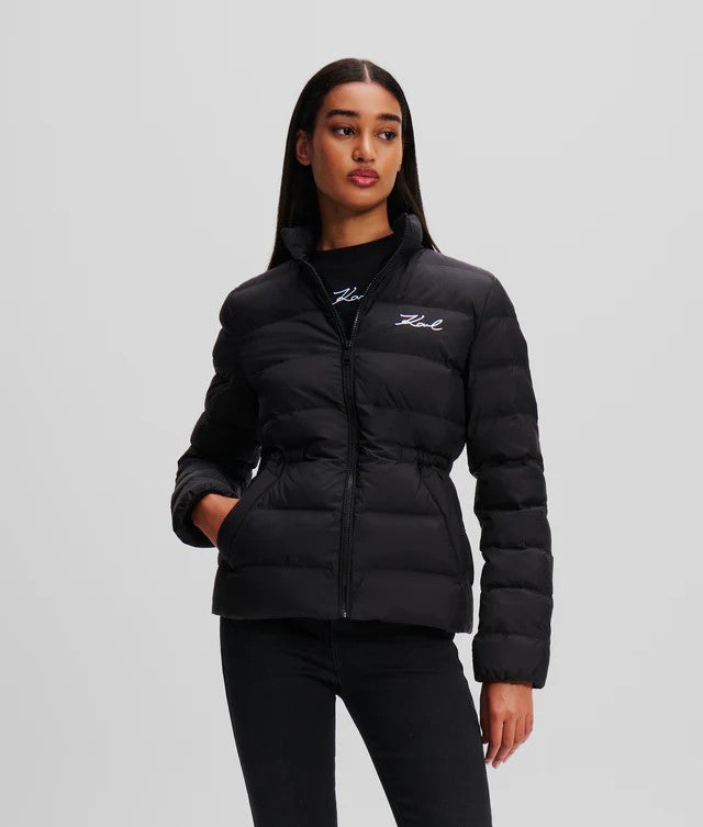 Signature puffer jacket