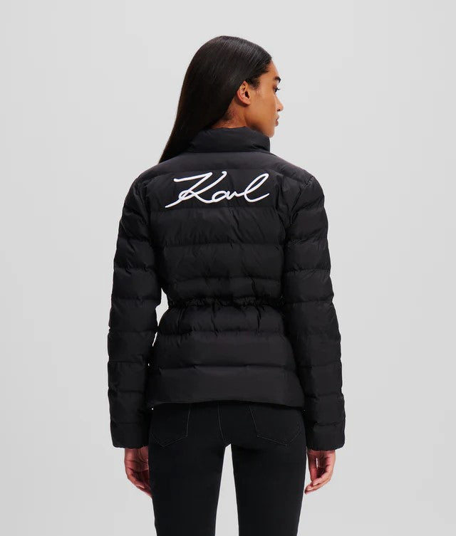Signature puffer jacket