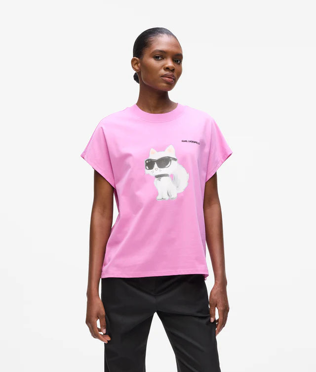 Camiseta Oversized Karl Lagerfeld Choupette Mujer