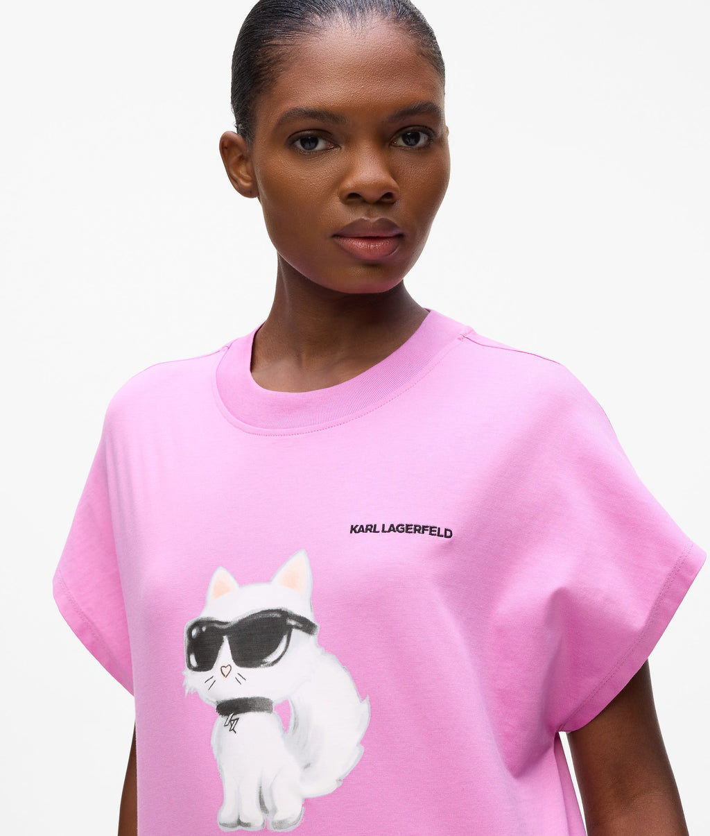 Camiseta Oversized Karl Lagerfeld Choupette Mujer