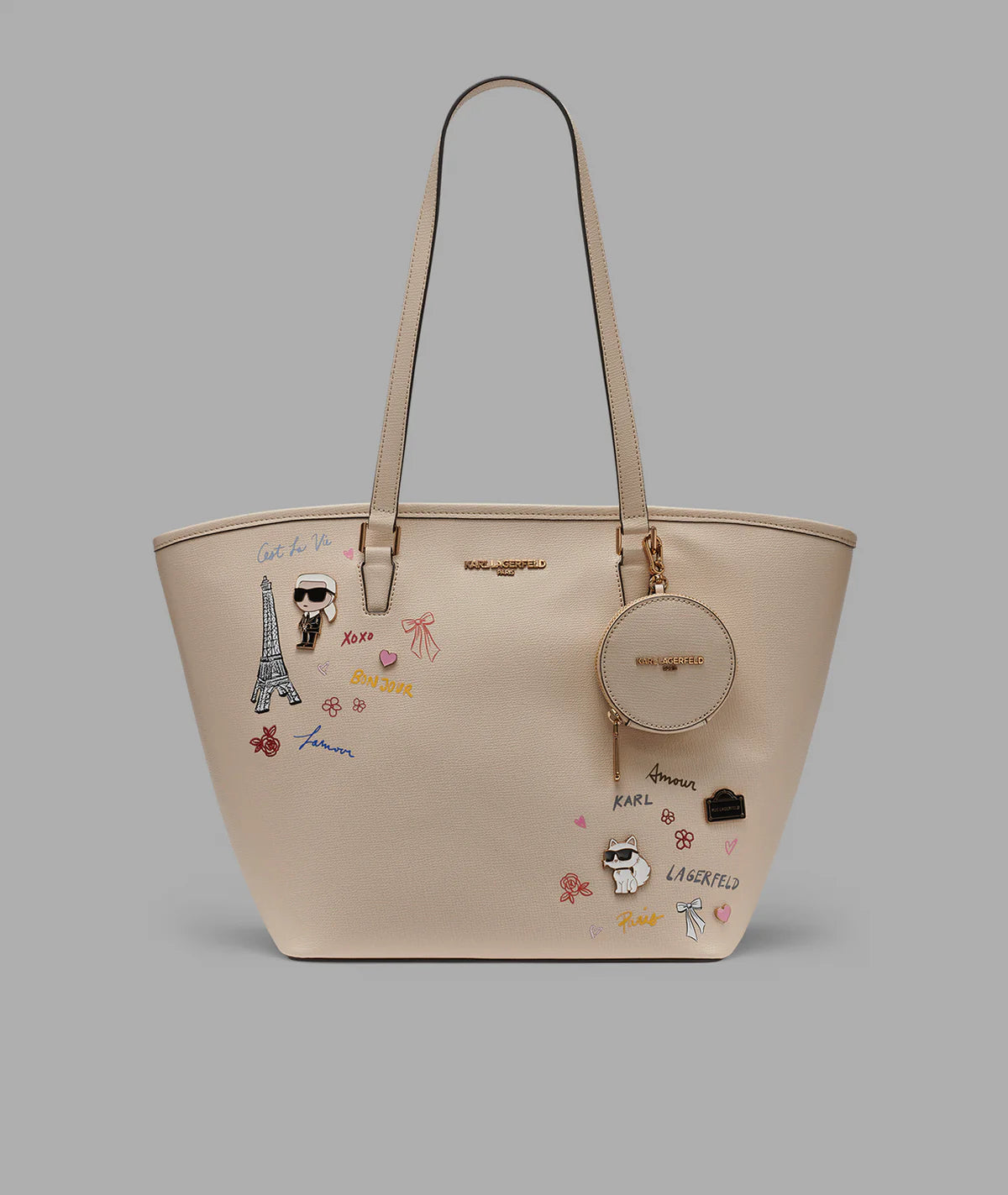 Bolso adele con arte de karl