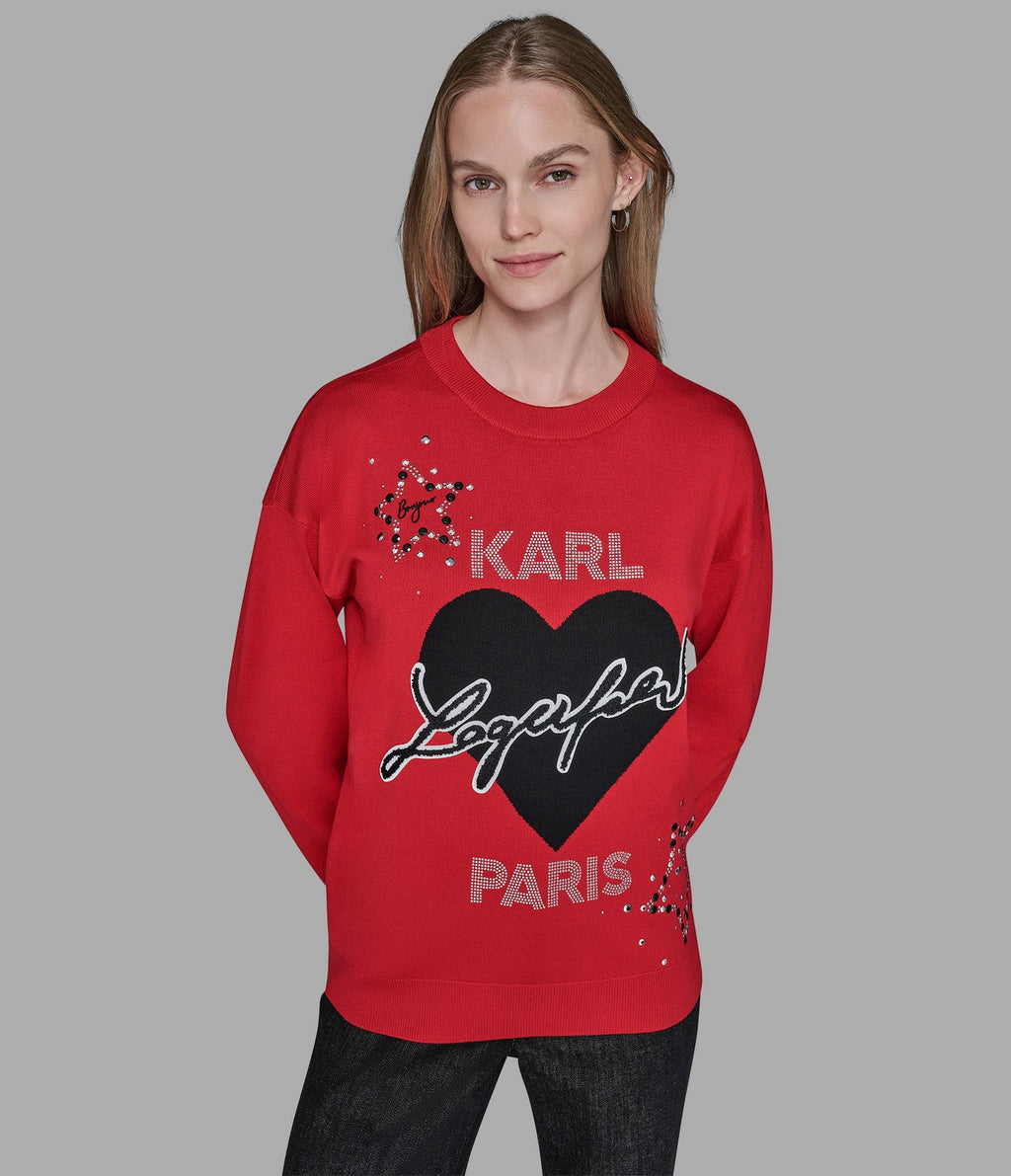 Buso rojo karl lagerfeld mujer
