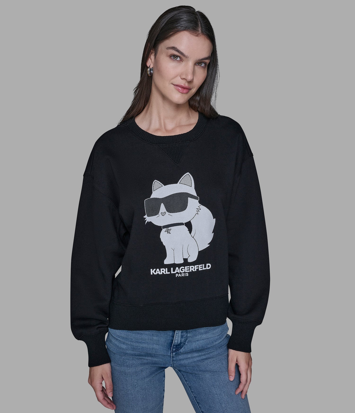 Buso choupette de cuello redondo