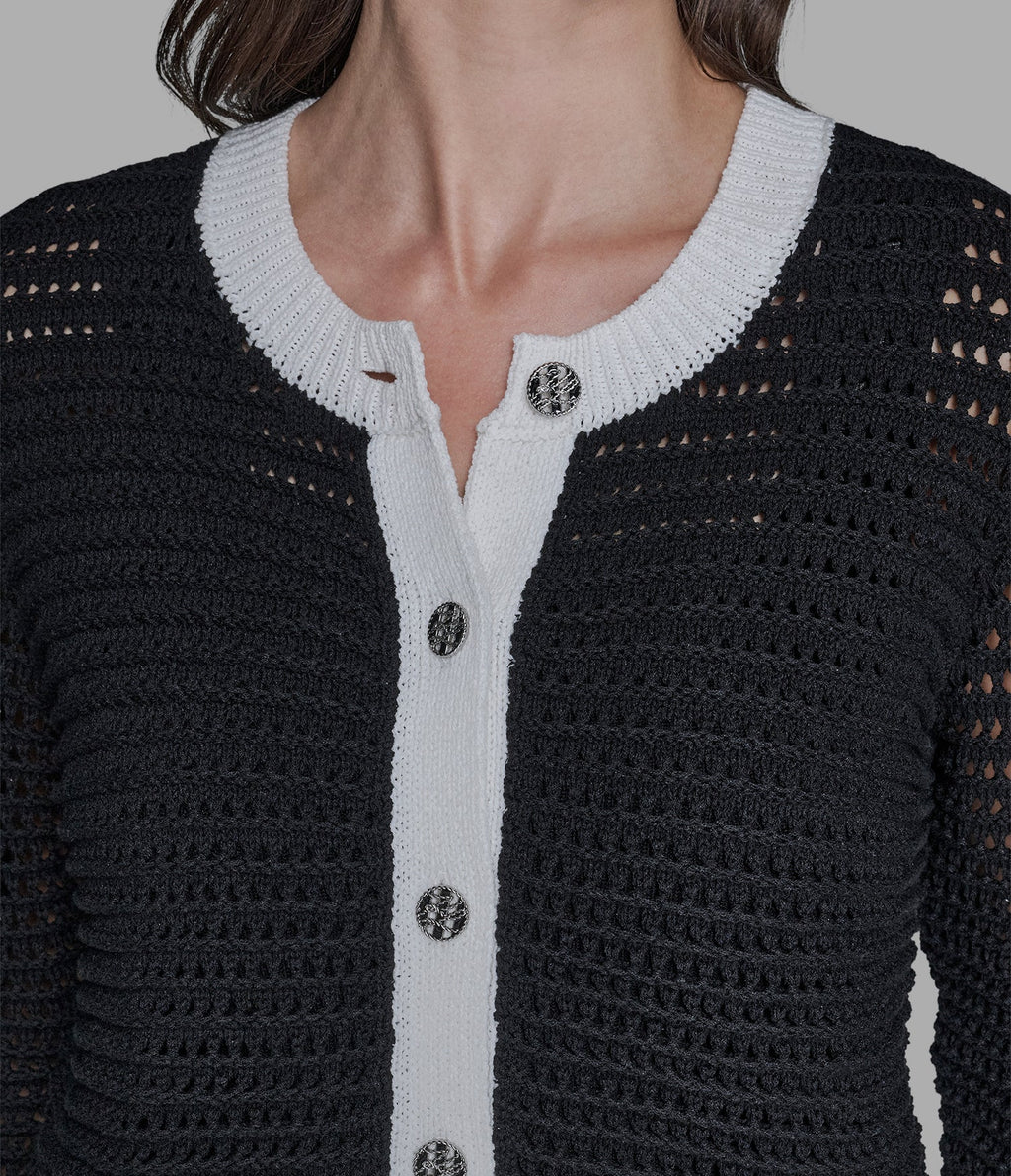 Cárdigan o chaqueta de Punto Crochet Karl Lagerfeld Mujer