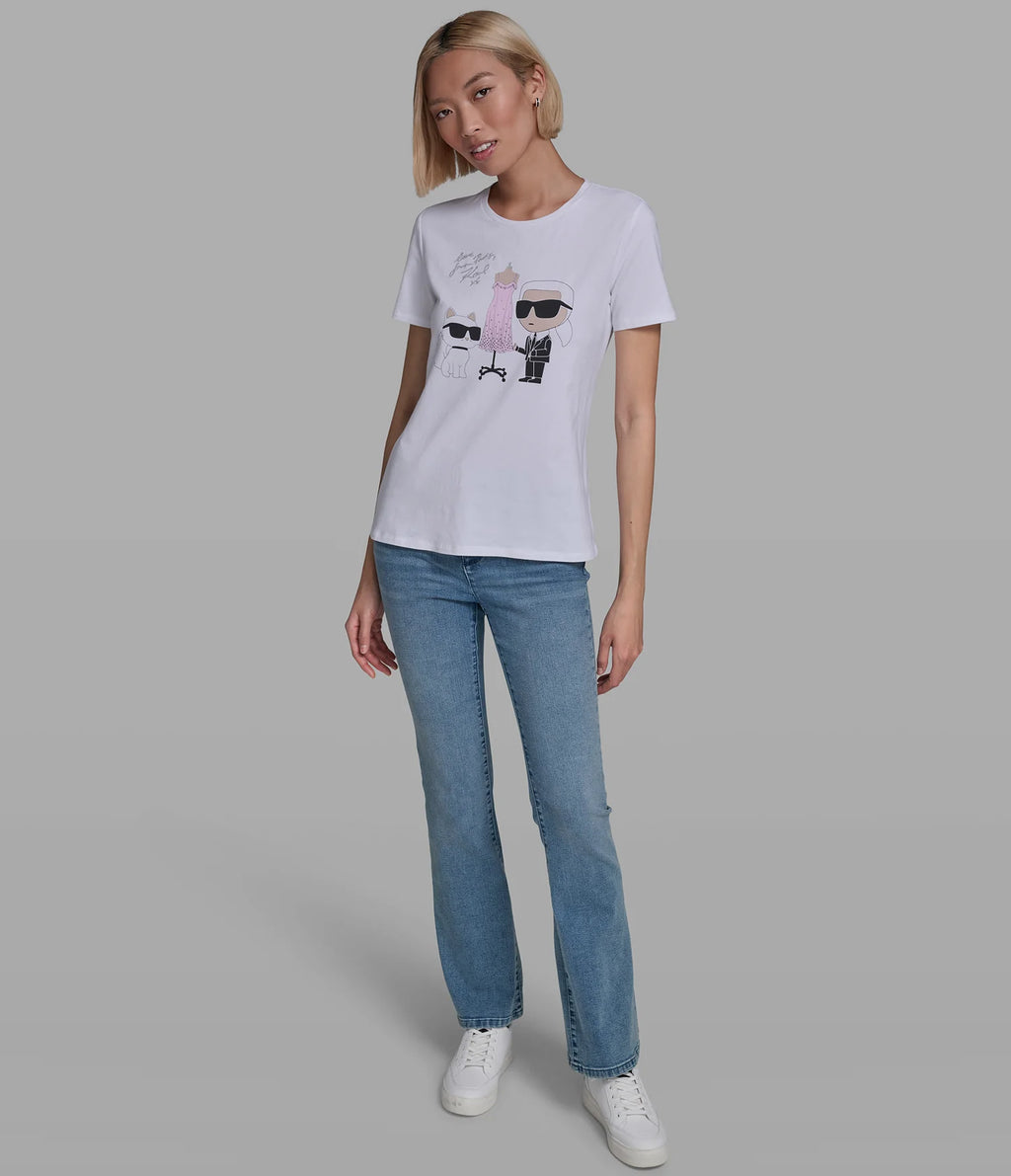 Blusa atelier duo logo tee