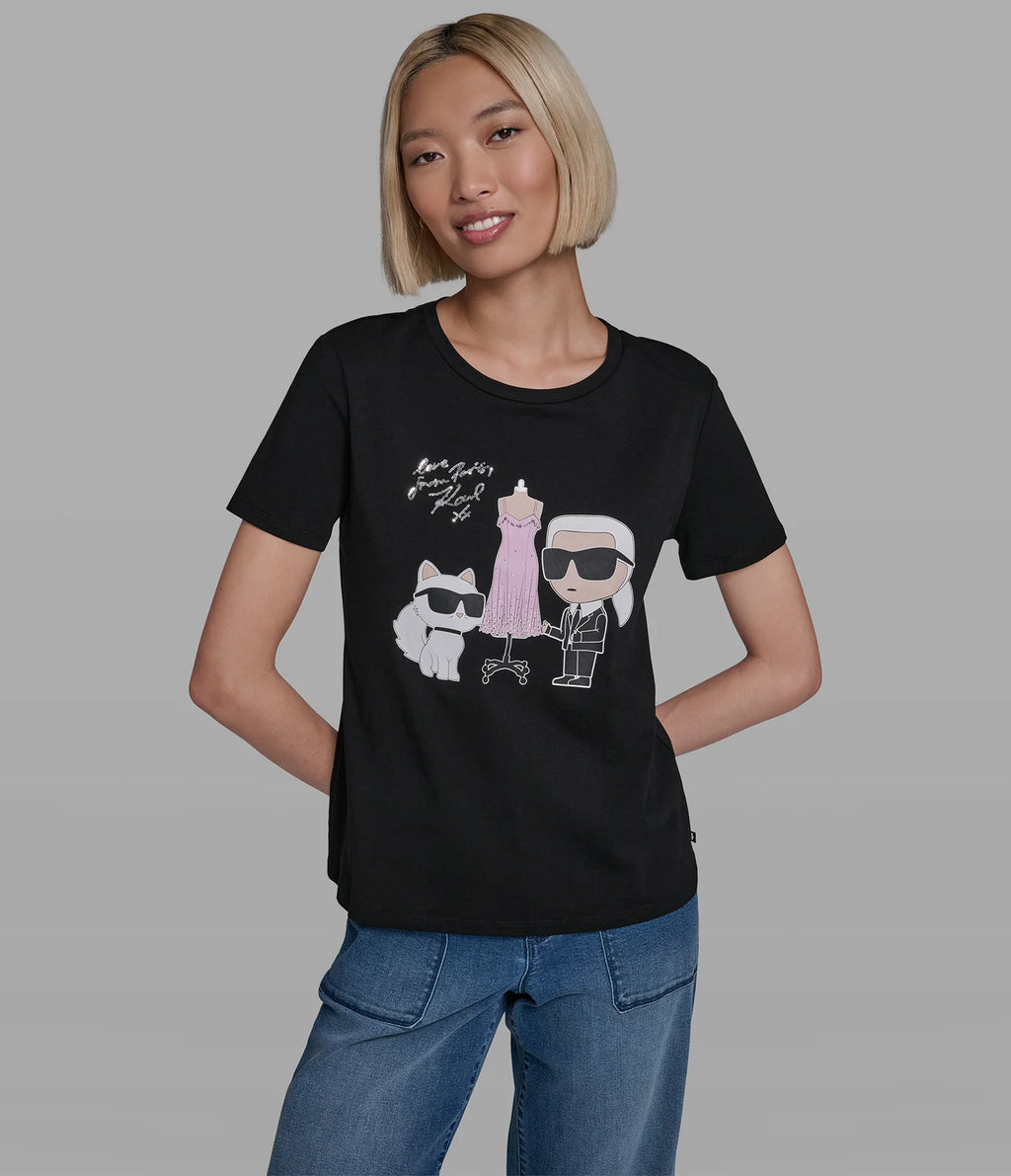 Blusa atelier duo logo tee