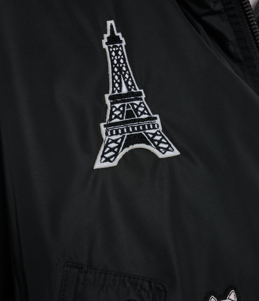 Chaqueta Bomber con parche