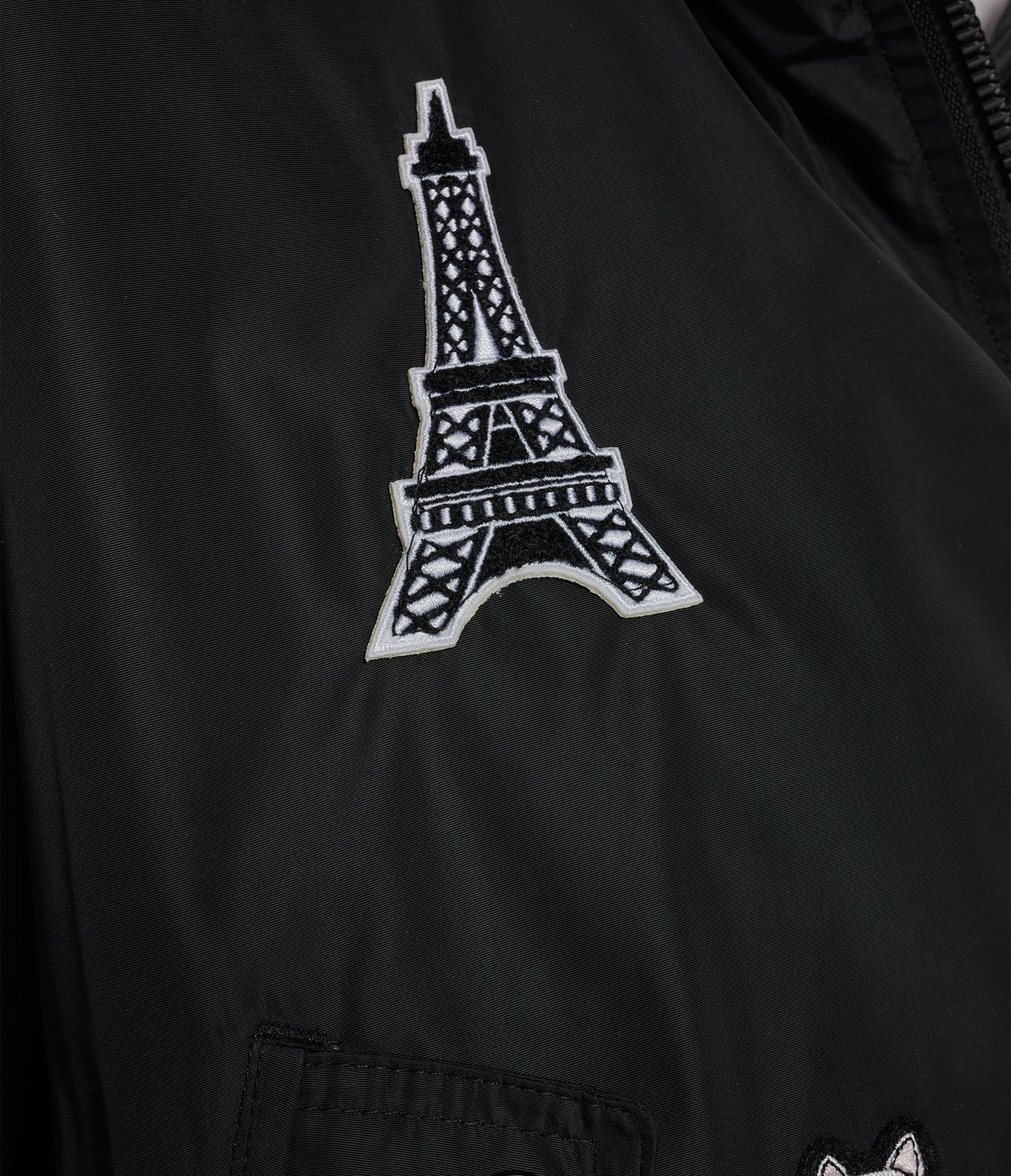 Chaqueta Bomber con parche