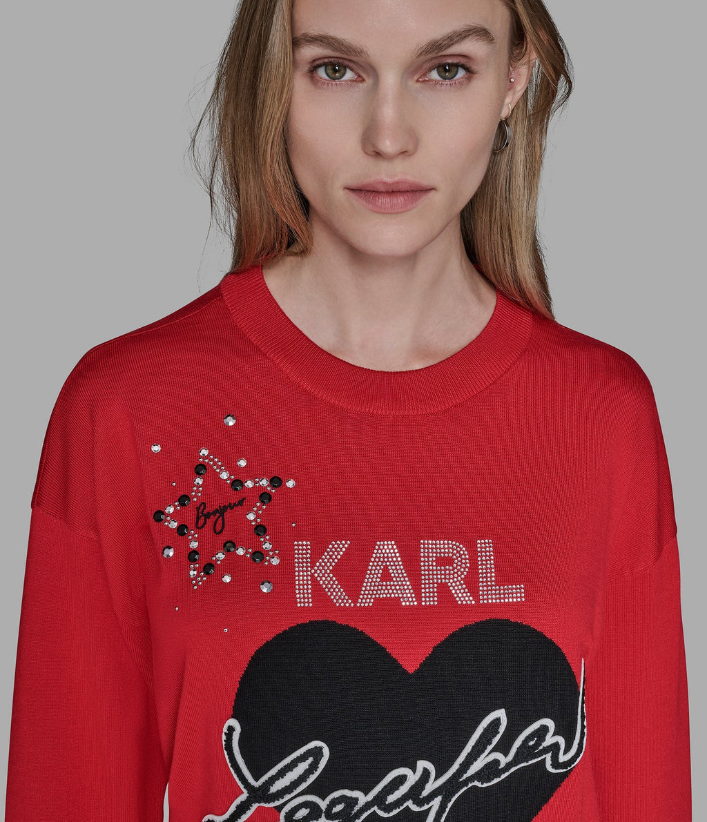 Buso rojo karl lagerfeld mujer